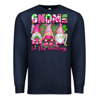 Navy gnome for the holidays Premium Sweatshirt - texasbilliewilder