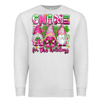 Oatmeal Heather gnome for the holidays Premium Sweatshirt - texasbilliewilder