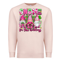 Pale Pink gnome for the holidays Premium Sweatshirt - texasbilliewilder