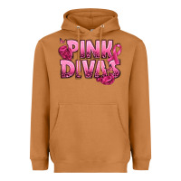 Meerkat Pink Divas Breast Cancer Heavyweight Hoodie - NancyCooperArtShop
