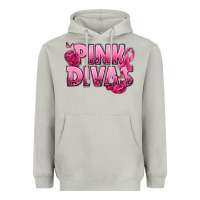 Moon Dust Pink Divas Breast Cancer Heavyweight Hoodie - NancyCooperArtShop