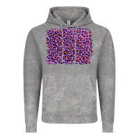 Cloud Rock lilac leopard with red glitter Vintage Hoodie - Artiststas