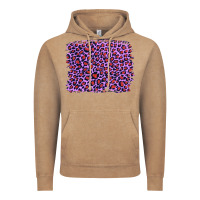 Vintage Coffee lilac leopard with red glitter Vintage Hoodie - Artiststas