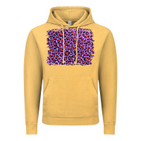 Vintage Mustard lilac leopard with red glitter Vintage Hoodie - Artiststas