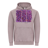 Vintage Zinc lilac leopard with red glitter Vintage Hoodie - Artiststas