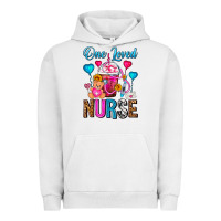 Pigment Lunar Rock One Loved Nurse Valentines Day Frappe Coffee Urban Hoodie - FaDigitalArtStudio