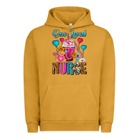 Pigment Peanut Butter One Loved Nurse Valentines Day Frappe Coffee Urban Hoodie - FaDigitalArtStudio