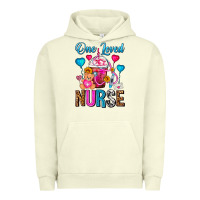 Pigment Pistachio One Loved Nurse Valentines Day Frappe Coffee Urban Hoodie - FaDigitalArtStudio