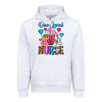 White One Loved Nurse Valentines Day Frappe Coffee Urban Hoodie - FaDigitalArtStudio