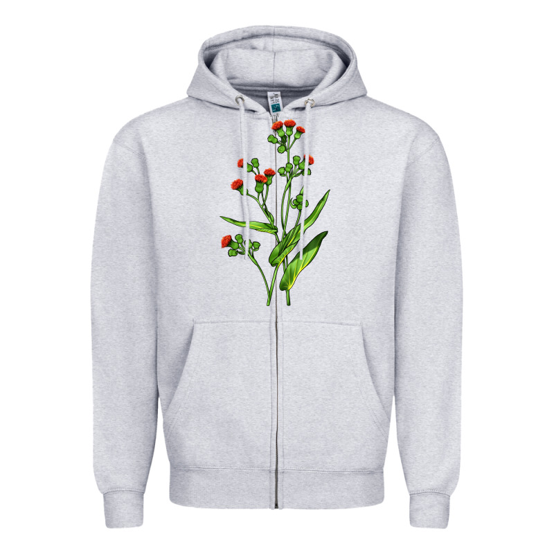 Tassel Flower Illustrations Zipper Hoodie by LillyAllenDesigns | Teevron