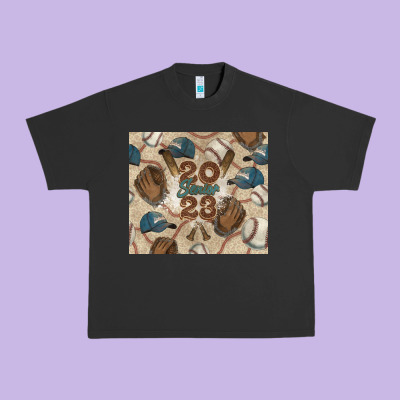 Baseball Senior Urban Heavy Tee Designed By Nancycooperartshop