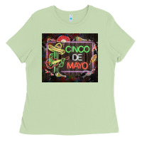 Matcha cinco de mayo cactus tumbler 3 Ladies Tee - CTS Tumbler Store