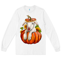 White fall pumpkin lamb nancy cooper Long Sleeve Tee - NancyCooperArtShop