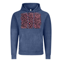 Vintage Denim pink leopard with pink glitter Vintage Hoodie - Artiststas