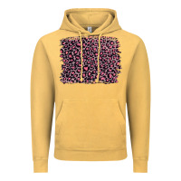 Vintage Mustard pink leopard with pink glitter Vintage Hoodie - Artiststas
