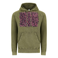 Vintage Olive pink leopard with pink glitter Vintage Hoodie - Artiststas