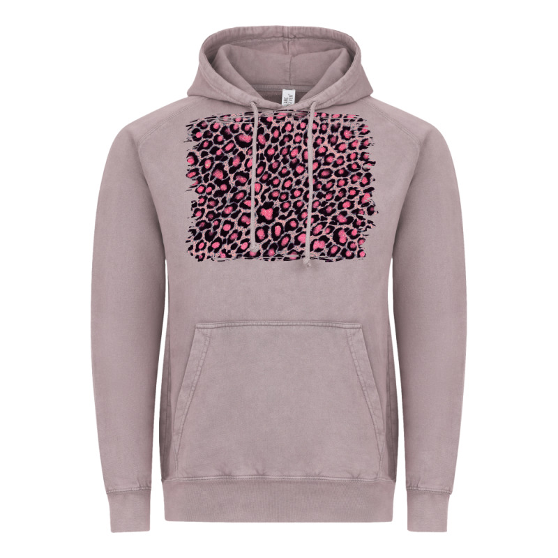 Pink Leopard With Pink Glitter Vintage Hoodie by Artiststas | Teevron
