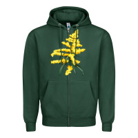Sports Green Botanical Goldenrod Illustrations Zipper Hoodie - LillyAllenDesigns