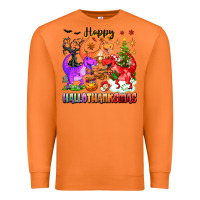 Carrot happy hallothanksmas dinosaur Premium Sweatshirt - texasbilliewilder