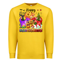 Lemon happy hallothanksmas dinosaur Premium Sweatshirt - texasbilliewilder