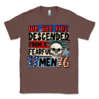 Chestnut we are not descended from a fearful me Classic Tee - MaliasSmallBusiness