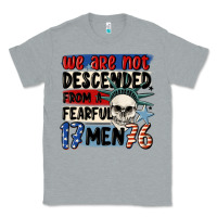 Heather Grey we are not descended from a fearful me Classic Tee - MaliasSmallBusiness