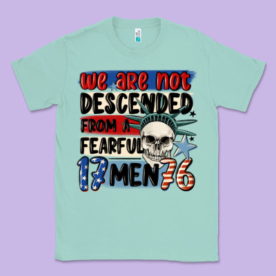 We Are Not Descended From A Fearful Me Classic Tee Designed By Maliassmallbusiness