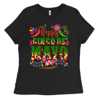 Black happy cinco de mayo Ladies Tee - CTS Tumbler Store