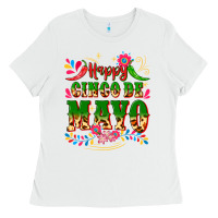 White happy cinco de mayo Ladies Tee - CTS Tumbler Store