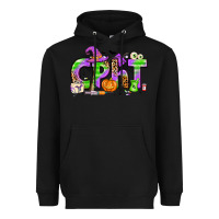 Black Halloween CPHT Pharmacy Technician Heavyweight Hoodie - texasbilliewilder
