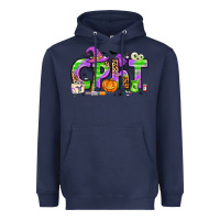 Navy Halloween CPHT Pharmacy Technician Heavyweight Hoodie - texasbilliewilder
