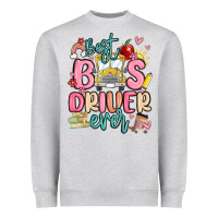 Heather Grey best bus driver ever Heavyweight Sweatshirt - MaliasSmallBusiness