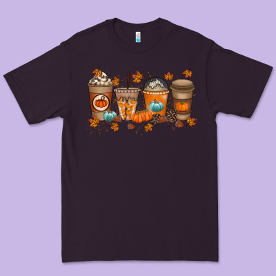 Fall Coffee Drink Premium Tee Designed By Racoondesign