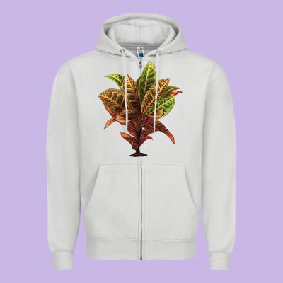 Croton Zipper Hoodie Designed By Lillyallendesigns