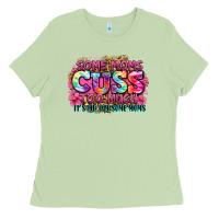 Matcha some moms cuss too much it's me i'm some moms Ladies Tee - Zillion Design Studio