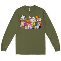 Army Green Easter coffee cups Long Sleeve Tee - NancyCooperArtShop