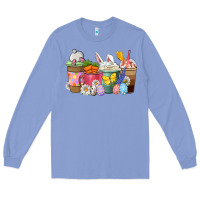 Colony Blue Easter coffee cups Long Sleeve Tee - NancyCooperArtShop