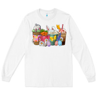 White Easter coffee cups Long Sleeve Tee - NancyCooperArtShop