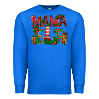 True Royal Christmas Mama Elf Premium Sweatshirt - NancyCooperArtShop