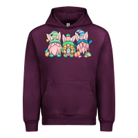 Mauve Wine Easter gnomes Urban Hoodie - OliviaCreatesArt