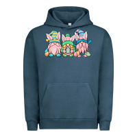 Pigment Midnight Navy Easter gnomes Urban Hoodie - OliviaCreatesArt