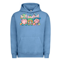 Pigment Pebble Blue Easter gnomes Urban Hoodie - OliviaCreatesArt