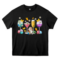Black Easter wine glasses Easter Day Heavy Core Tee - Neo Western