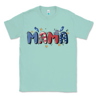 Seafoam 4th july mama Classic Tee - MaliasSmallBusiness