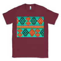 Burgundy aztec pattern background 3200x2400 Classic Tee - AdoDesignShop