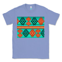 Colony Blue aztec pattern background 3200x2400 Classic Tee - AdoDesignShop