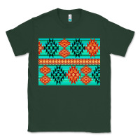 Sports Green aztec pattern background 3200x2400 Classic Tee - AdoDesignShop