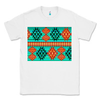 White aztec pattern background 3200x2400 Classic Tee - AdoDesignShop