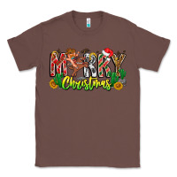 Chestnut Merry Christmas Classic Tee - CowhideDigitalArt