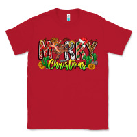 Red Merry Christmas Classic Tee - CowhideDigitalArt